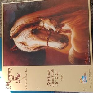 Horse mommy and me puzzle 500 piece